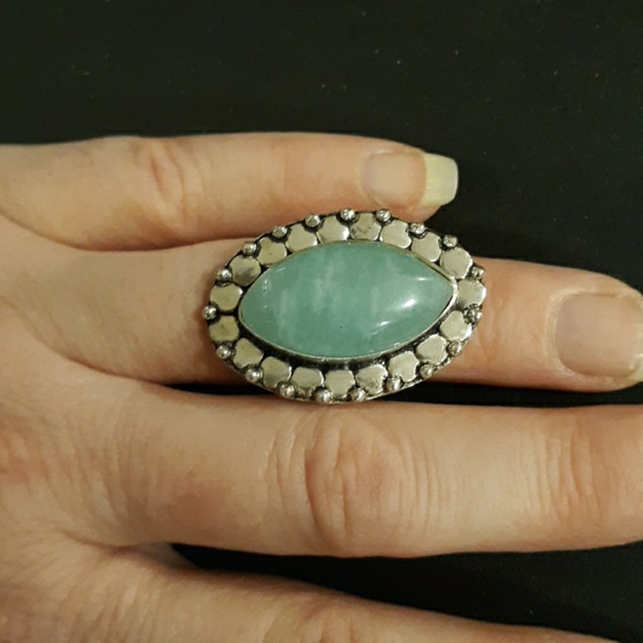 New Amazonite Silver Ring. - Picture 4 of 5